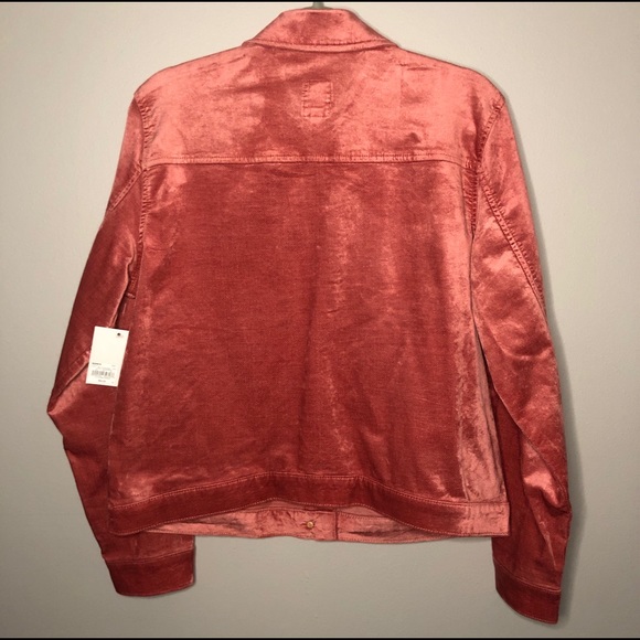 NWT - Lauren Conrad Velvet Denim Jacket - Picture 5 of 6